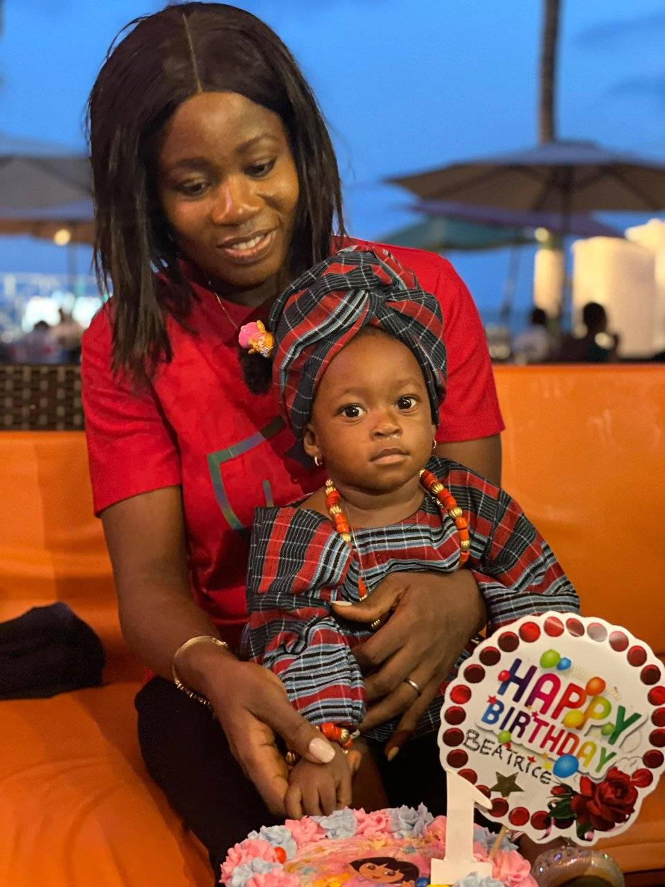 Mom and baby birthday