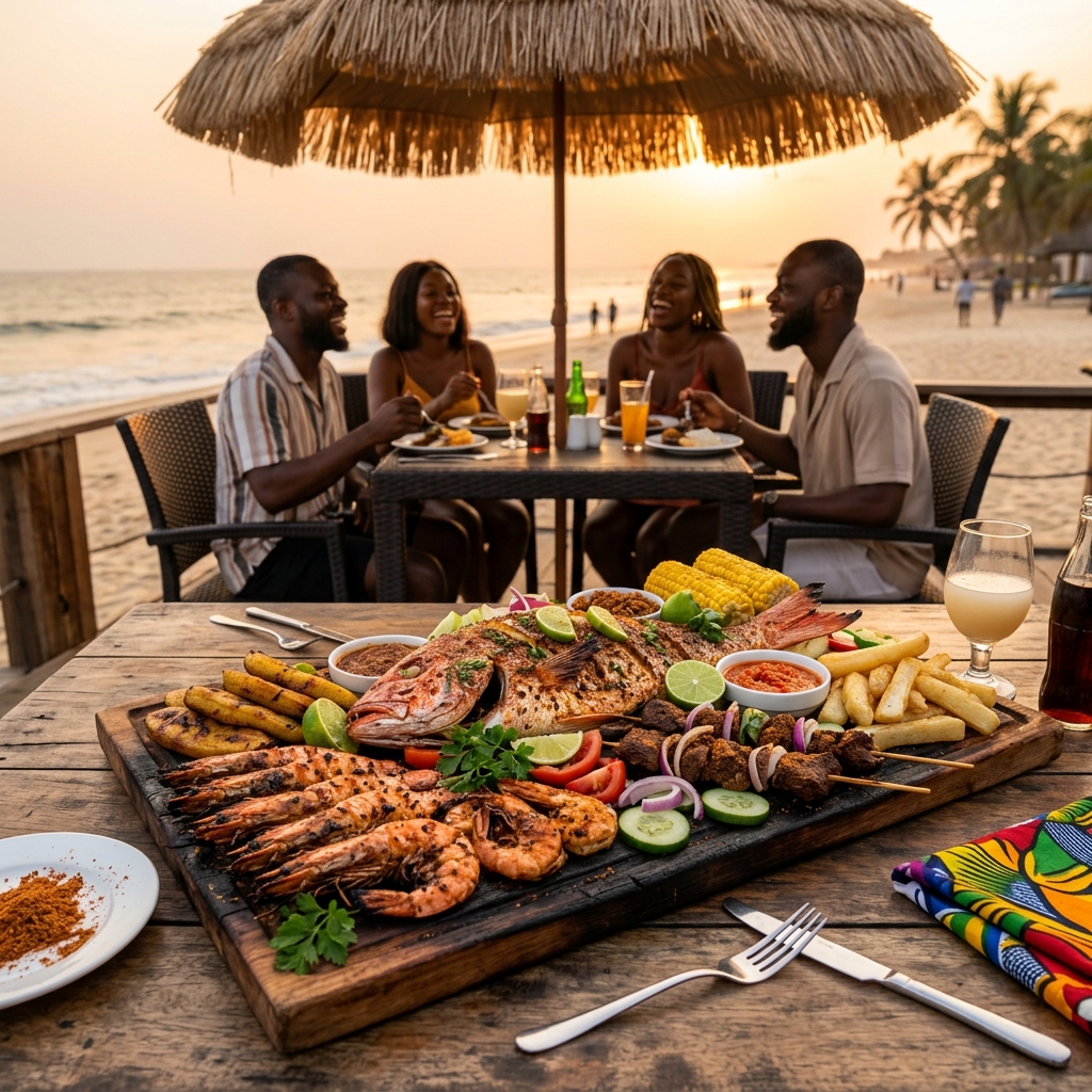 Nigerian Seafood Platter